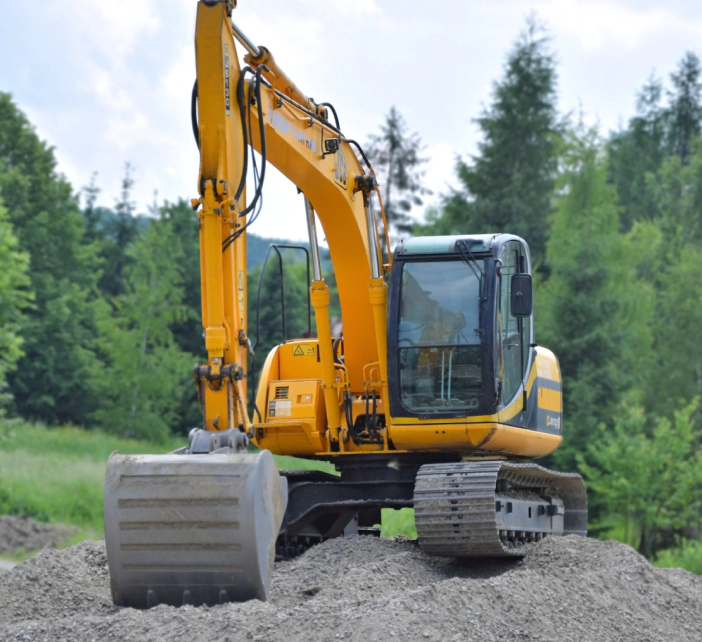 excavation on a construction site